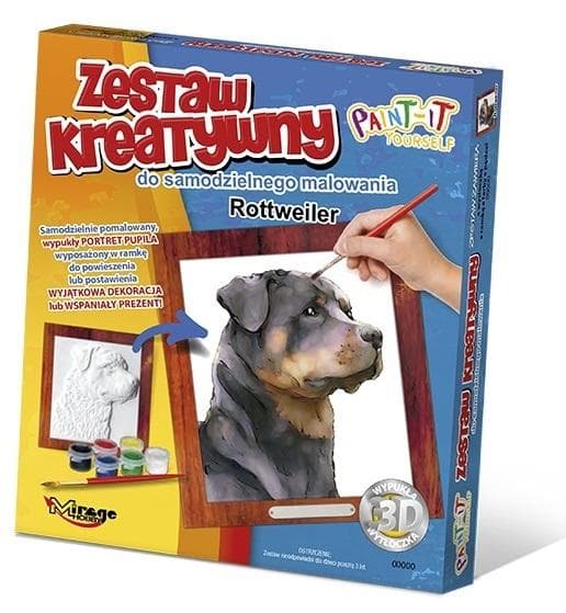 Kreativt målningsset - Rottweiler
