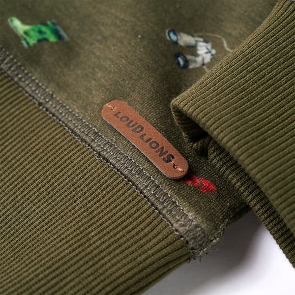 Børnesweatshirt, khaki, 128