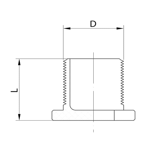 IDMAR PVC-plugg 3/4" GZ limsystem - kallvatten