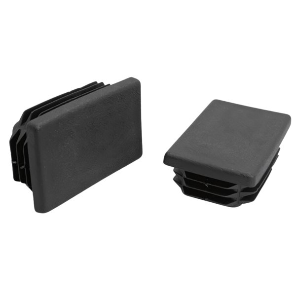 Indvendig kappe til profil, stolpe, tag 50x30, 20 stk., sort
