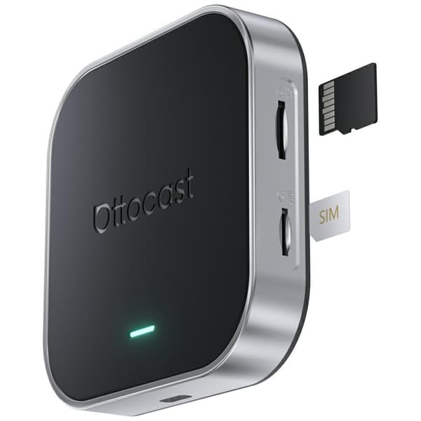 Ottocast PCS55-T Biladapter OttoAibox E2 Android Multimediabox Svart