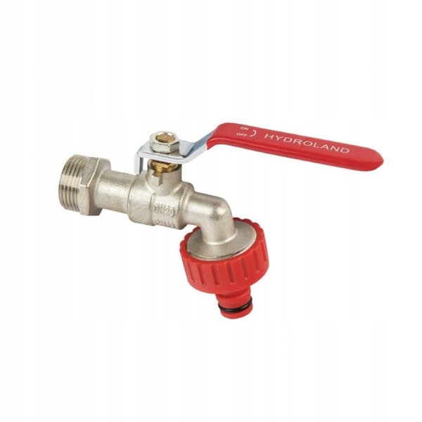 3/4" kugleventil med drossel og hurtigkobling