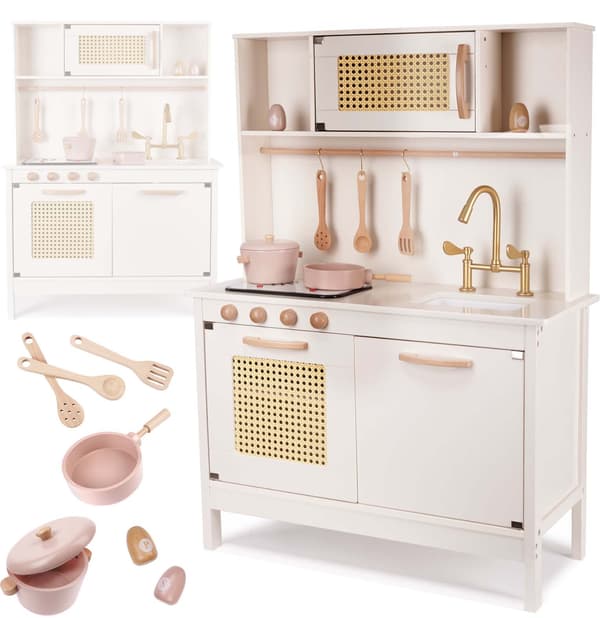 Lulilo BOHO lastenkeittiö puinen MDF retroasusteilla 100 cm KX6284