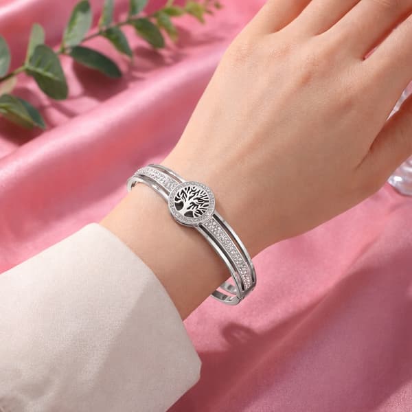 Silversmyckeset Damarmbandset Diamanthalsband
