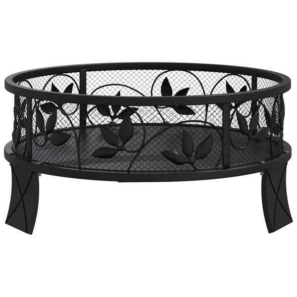 vidaXL Eldstad med eldstad, 50 cm, XXL, stål
