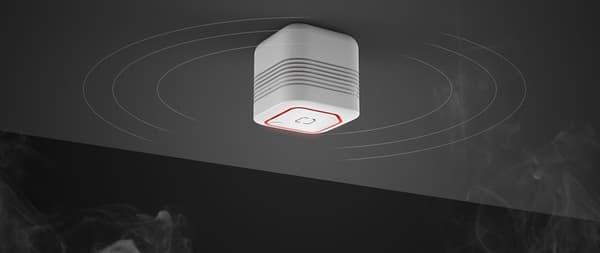Allocacoc airCube røgdetektor hvid