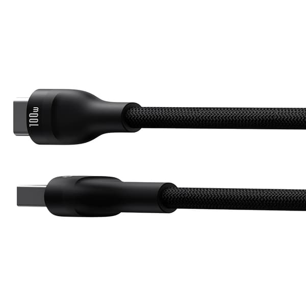 Flash 2 USB-A - USB-C 100W 2m kabel - Svart