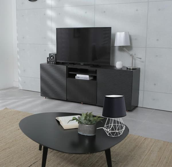 Diamant bordlampe, hvid og sort