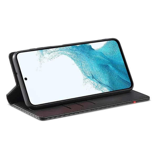 Flip-cover til Samsung Galaxy S25 FE, Carbon LC.IMEEKE, Sort