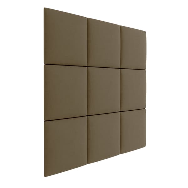 Polstret panel 50x50 Magic Velvet 2206 (Kaffe med mælk)
