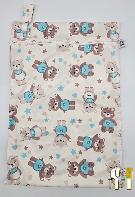NappiMe Mint Bears PUL pusletaske