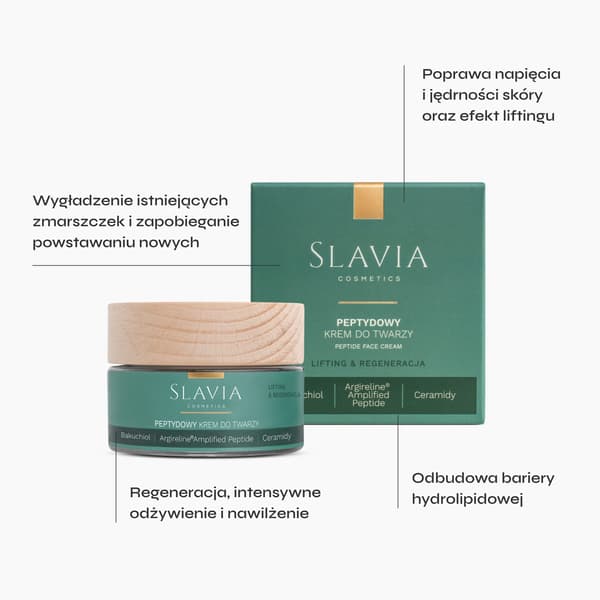 Peptid ansigtscreme 50 ml - Slavia Cosmetics