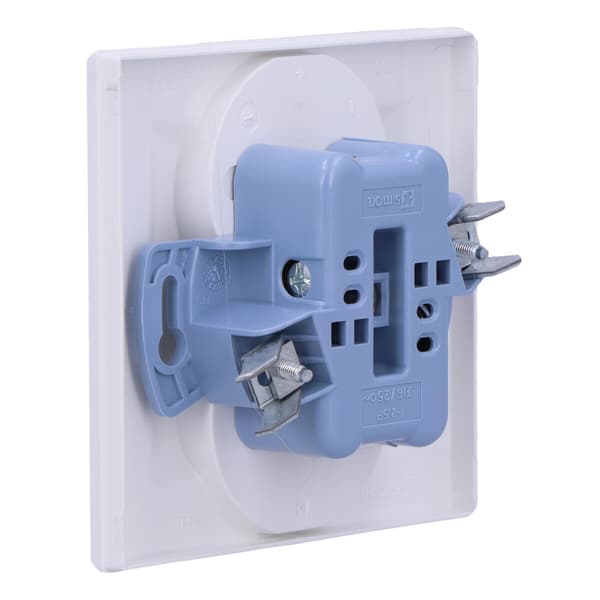 Dobbelt monoblokstikkontakt med jordforbindelse (modul) 16A, 250V~, terminaler