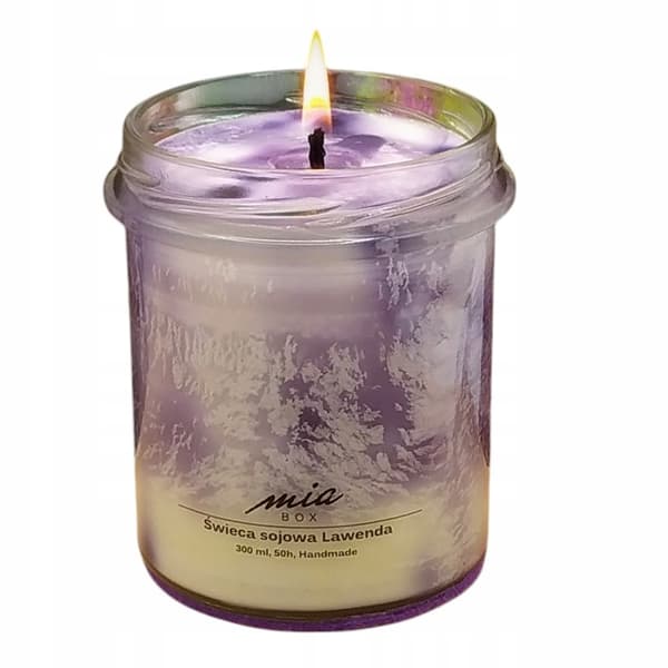 Marmoreret sojalys Lavendel 240g