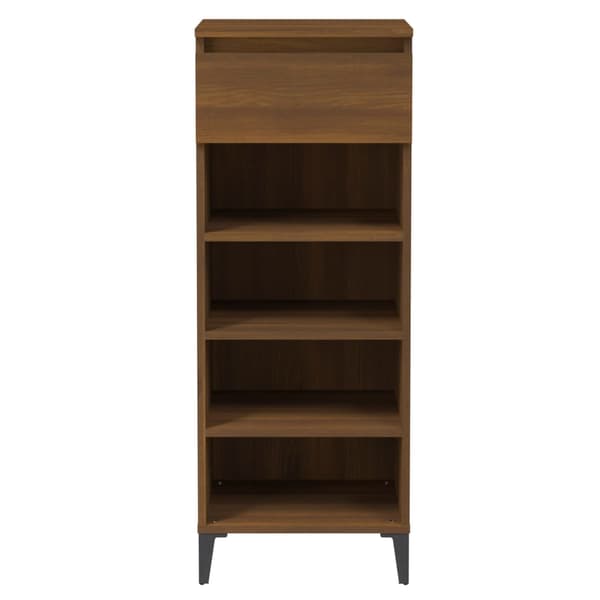 vidaXL skoskab brunt egetræ 40x36x105 cm