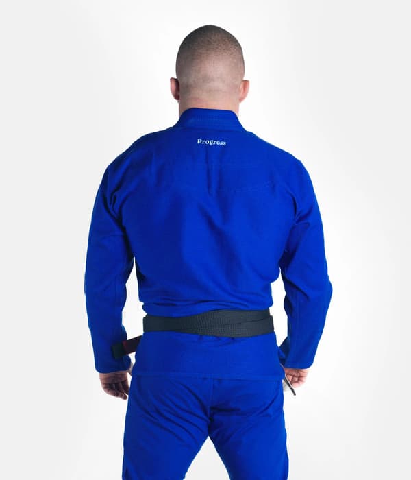 Progress Kimono/Gi BJJ Herr The Academy Blå + Vitt Bältesset A2