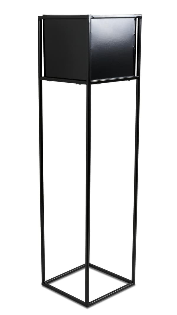 Modern svart blomställning 90 cm