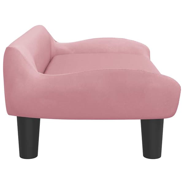 vidaXL Barnsoffa, rosa, 70x40x24 cm, sammet