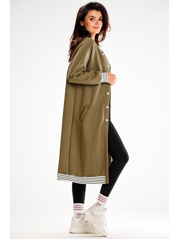 Väljä neuletakki - Khaki S/M
