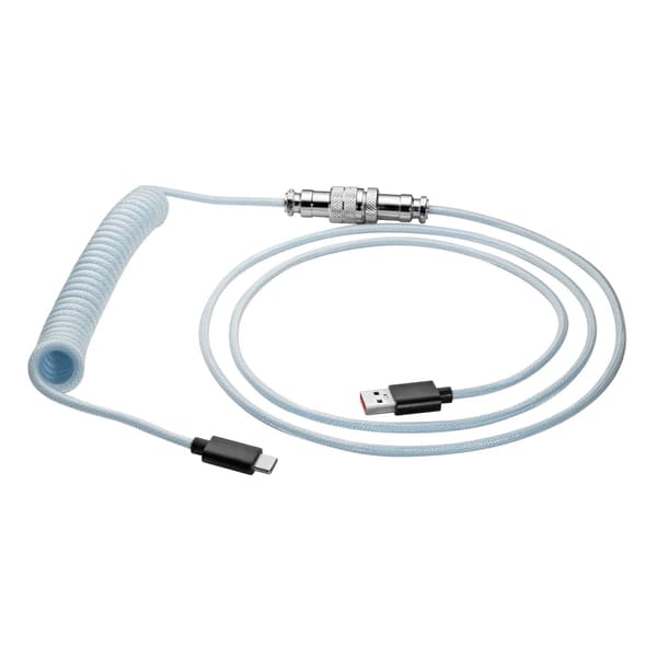 Aviator USB-C / USB-A spiralkabel Akyga AK-USB-48 tangentbordskabel 3m