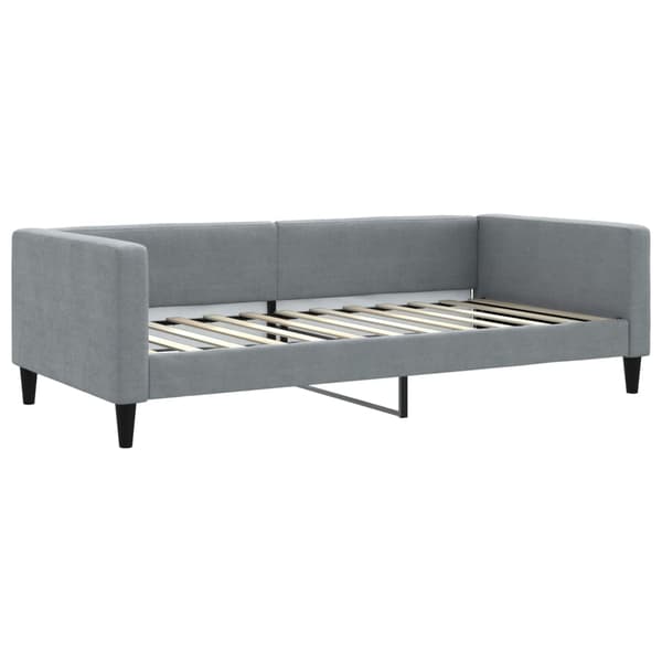 vidaXL Bäddsoffa ljusgrå 100x200 cm tygklädd