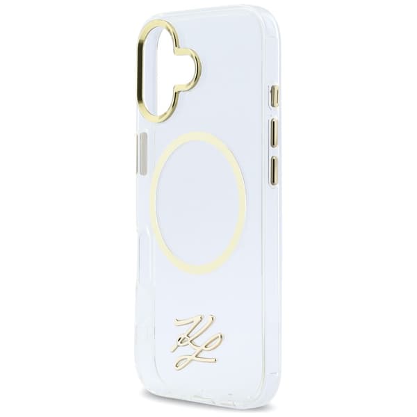 Karl Lagerfeld IML KL Script Logo MagSafe-etui til iPhone 17 – klart