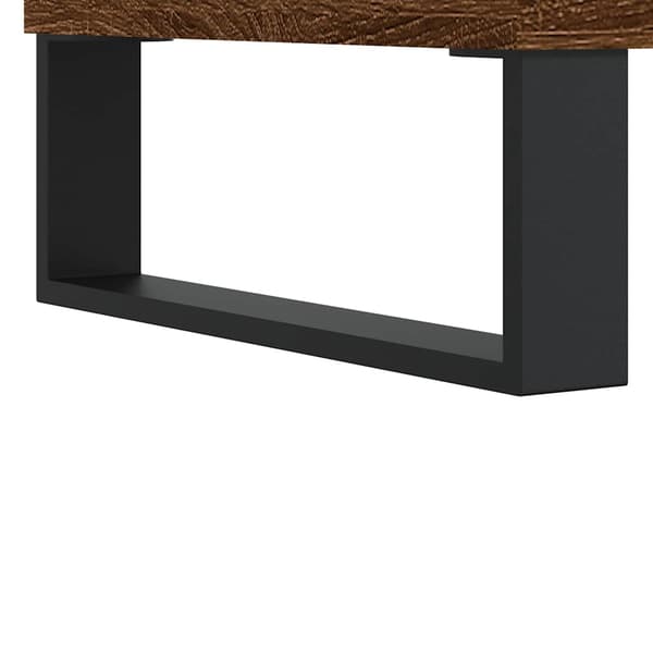 vidaXL sofabord brunt egetræ 90x44,5x45 cm