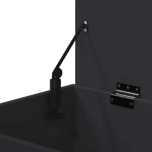 vidaXL kommode, sort, 84x42x46 cm, træbaseret materiale