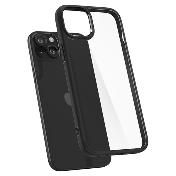 Spigen Ultra Hybrid iPhone 15 6,1" sort/mat sort ACS06799