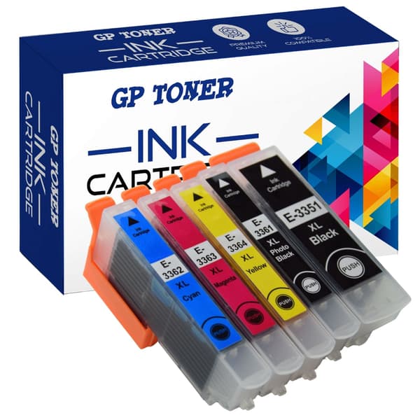 5x blæk til Epson GP-E3365XL CMYK