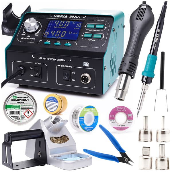 Yihua 992D loddestationssæt + KIT11 saks