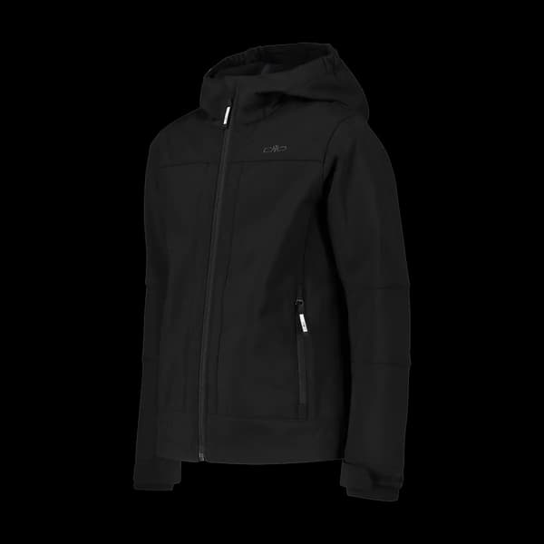 Udsalg - CMP Kid Jacket Fix Hood vandrejakke sort (3A00094-U901) 104