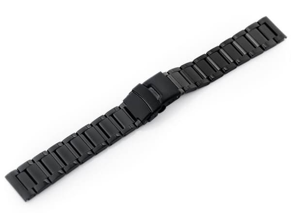Armbånd Pacific Model 10 solid - sort 20mm