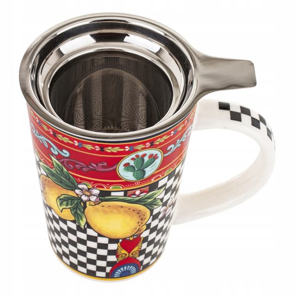 Porslinsmugg med infuser i presentask, 400 ml