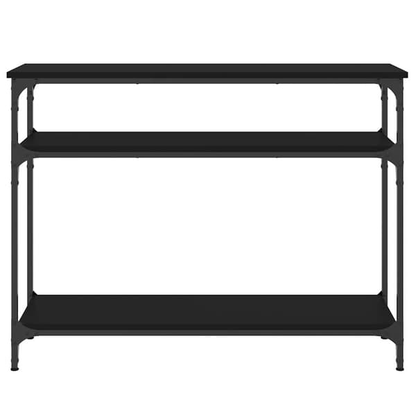 vidaXL konsolbord, sort, 100x29x75 cm