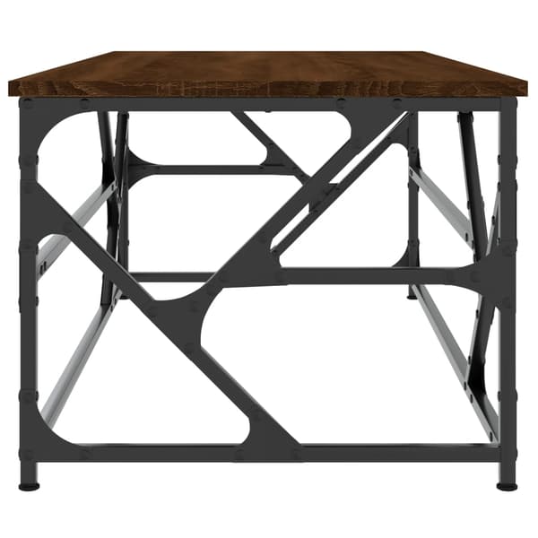 vidaXL sofabord brunt egetræ 100x50x40 cm