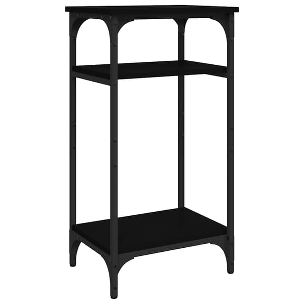 vidaXL sidebord, sort, 40x30x75 cm, træbaseret materiale