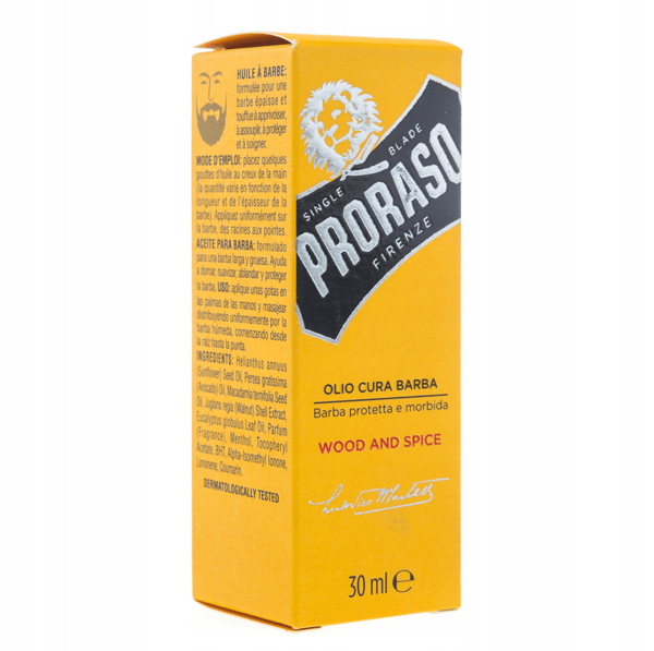 PRORASO Puu- ja mausteparran öljy, 30 ml
