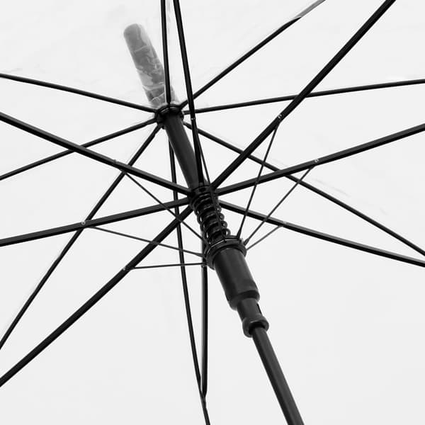 vidaXL Läpinäkyvä sateenvarjo, 100 cm