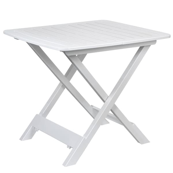 Hopfällbart balkongbord, vitt, 50 cm