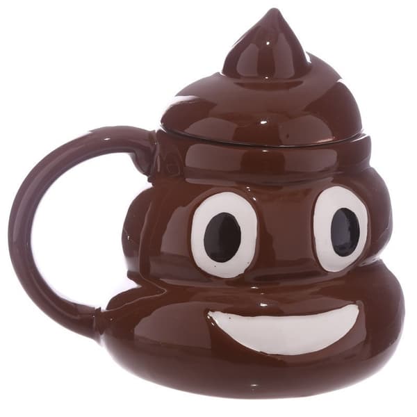 PKMUG240 Bajs-emoji-mugg