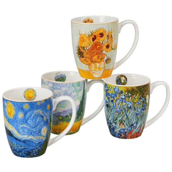 Sæt med 4 Van Gogh krus 350 ml