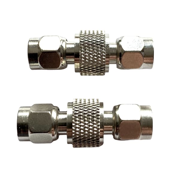 Adapter SMA-stik / SMA-RP-stik forkromet