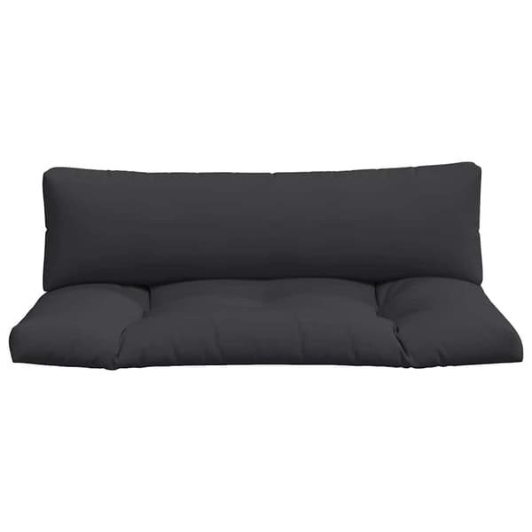 vidaXL pallehynder til sofa, 2 stk., sort, stof
