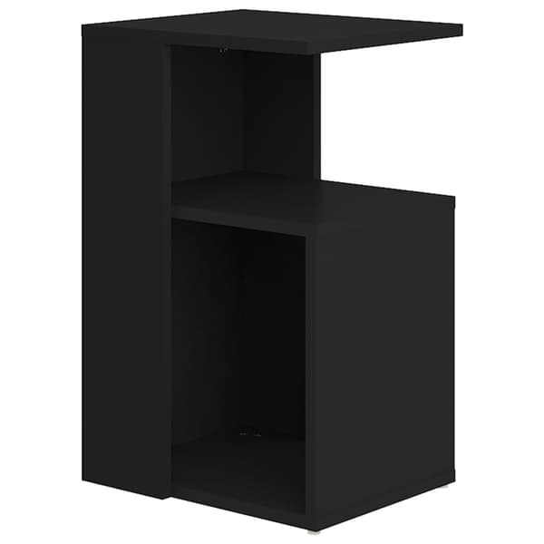 vidaXL sidebord, sort, 36x30x56 cm, træbaseret materiale