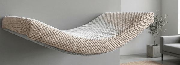 Arc metal kattehylde 60 cm beige