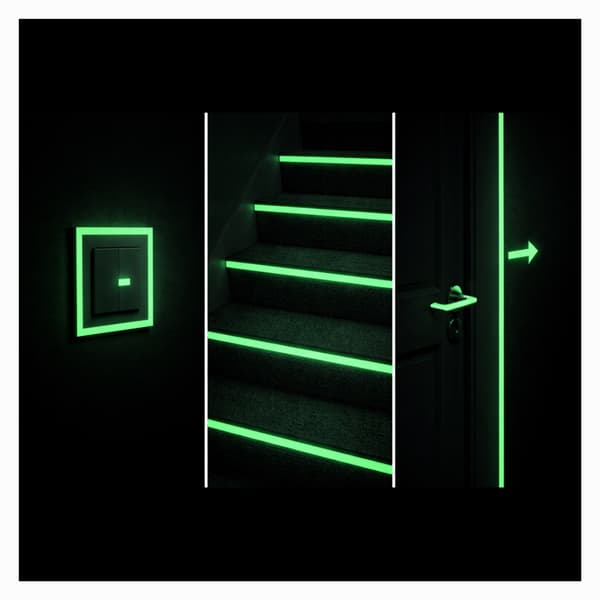 Fluorescerande tejp 20 mm x 10 m grön