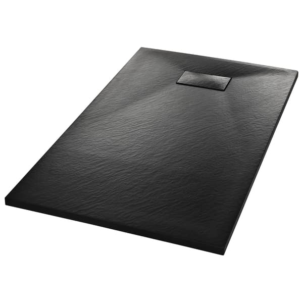 vidaXL brusekar, SMC, sort, 120 x 70 cm