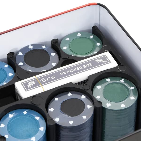 vidaXL pokerchipsæt, 200 dele, 4 g