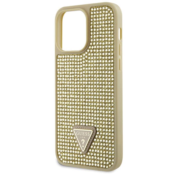 Guess Strass Triangelfodral till iPhone 14 Pro Max, Guld